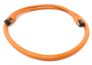 Cat8 Shielded 24AWG 40GB Ethernet Network Cable - 14 Feet - Orange